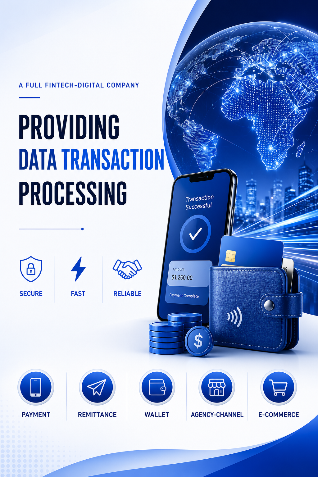 Secure fintech transaction dashboard